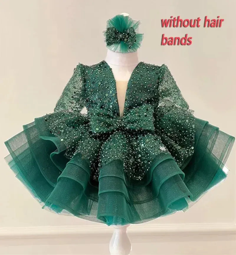 Princess Girls Sequined Ball Gown Party - Tiny Glam