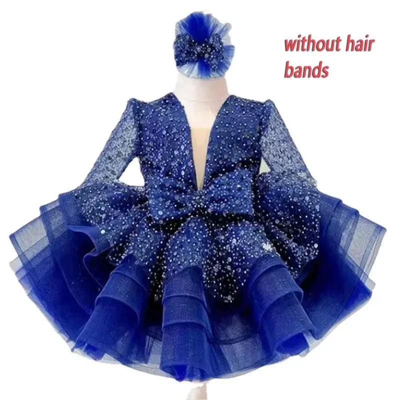 Princess Girls Sequined Ball Gown Party - Tiny Glam