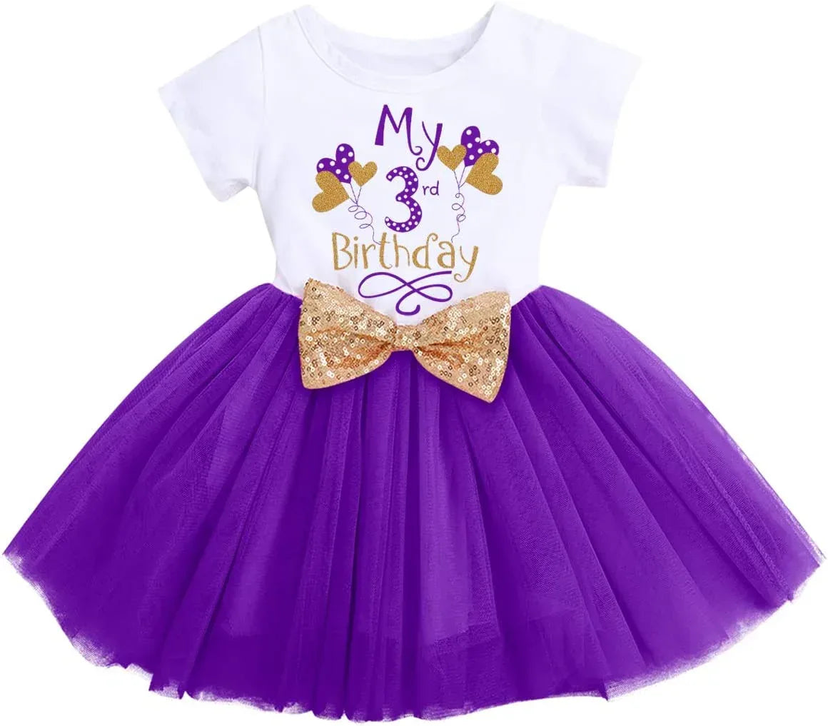 Baby Girls Newborn It'S My 1St/2Nd Birthday Cake Smash Dress - Tiny Glam