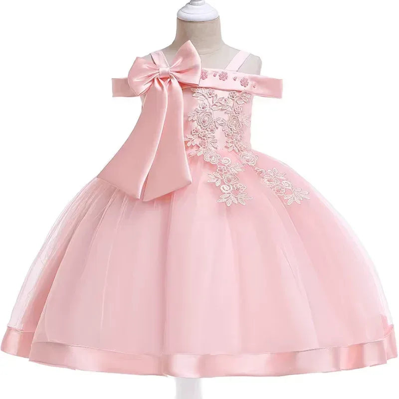 Summer Flower Girls Dress Princess Wedding Dress - Tiny Glam