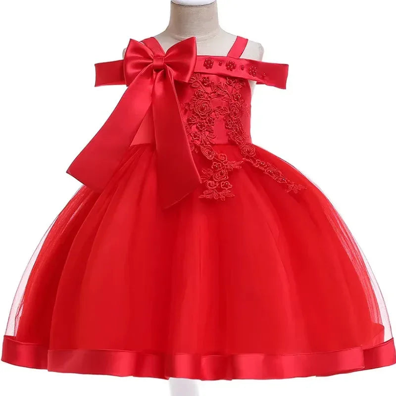 Summer Flower Girls Dress Princess Wedding Dress - Tiny Glam