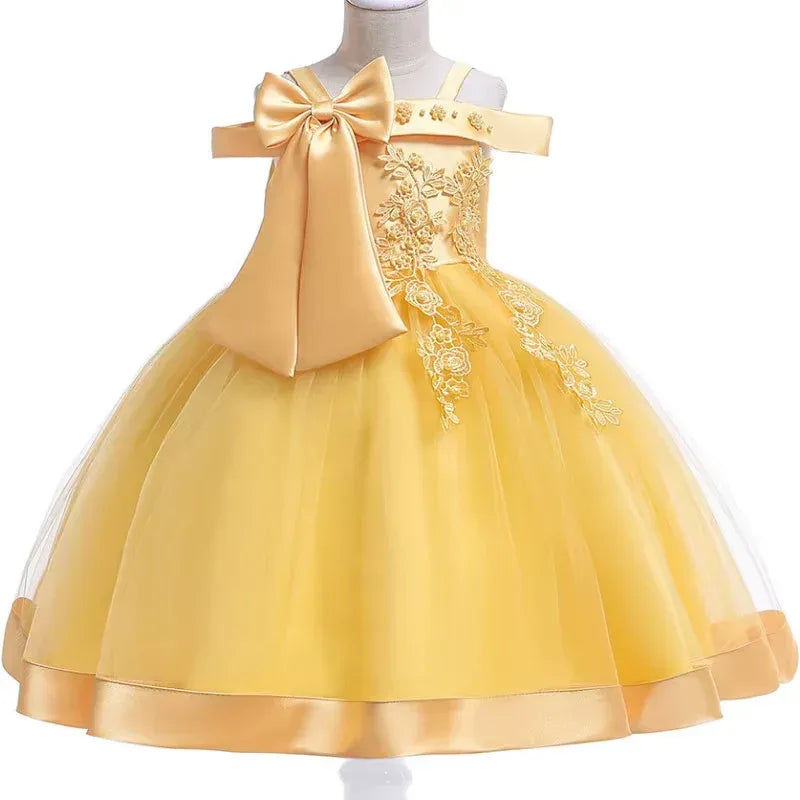 Summer Flower Girls Dress Princess Wedding Dress - Tiny Glam
