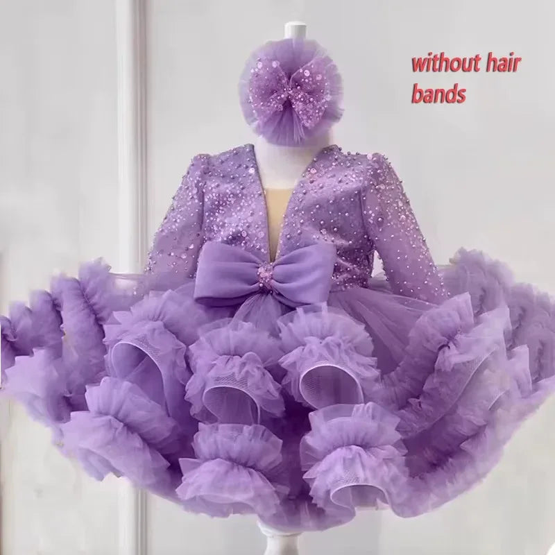 Princess Girls Sequined Ball Gown Party - Tiny Glam