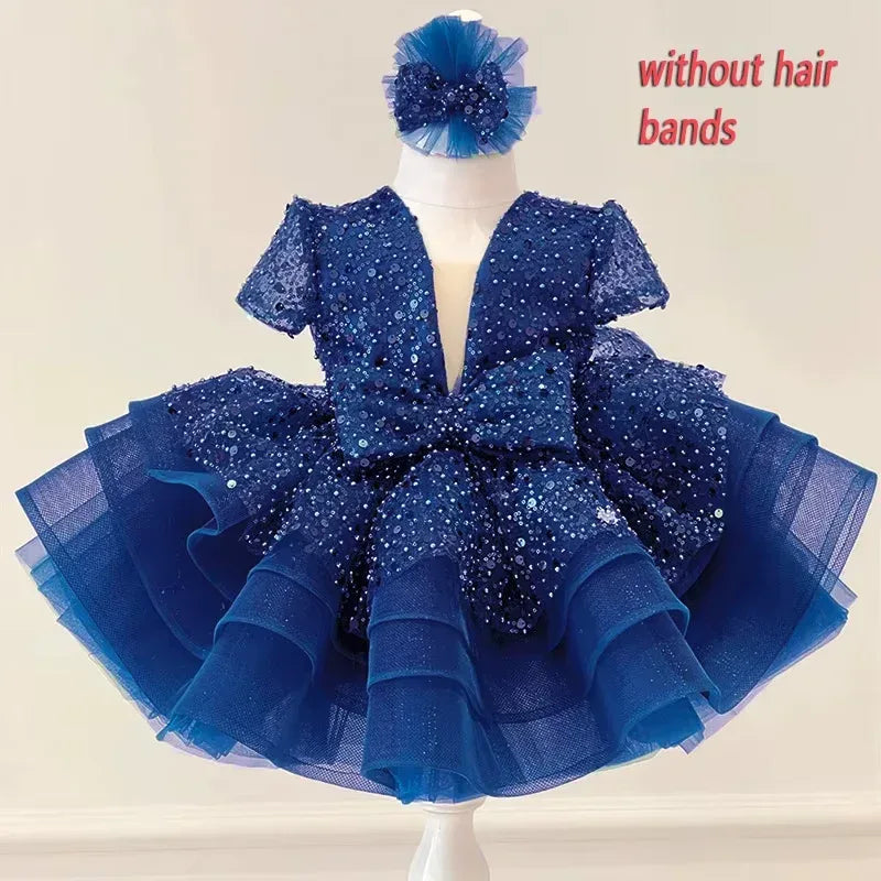 Princess Girls Sequined Ball Gown Party - Tiny Glam