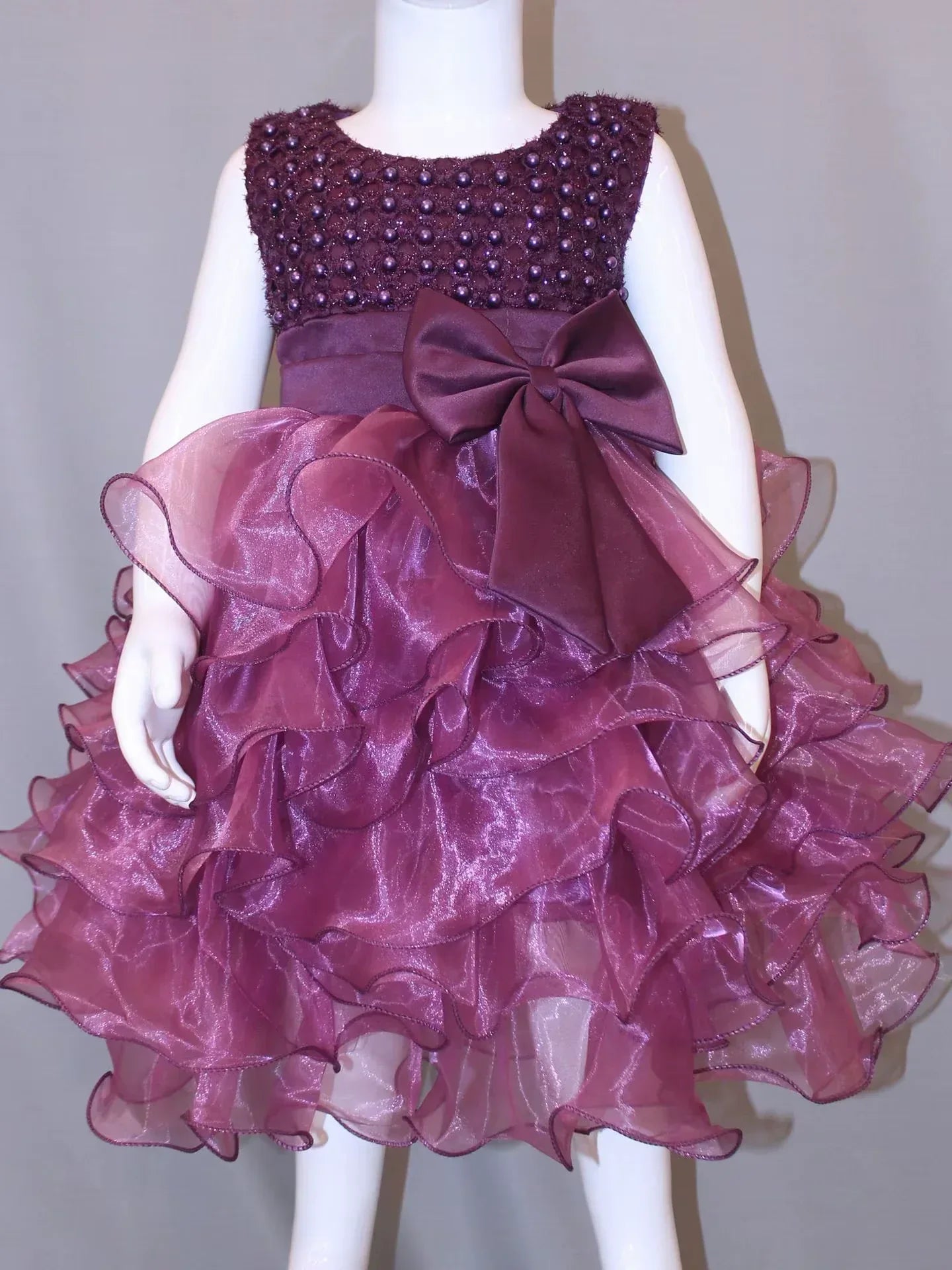 Tutu Beading Flower Baby Girl Dress - Tiny Glam