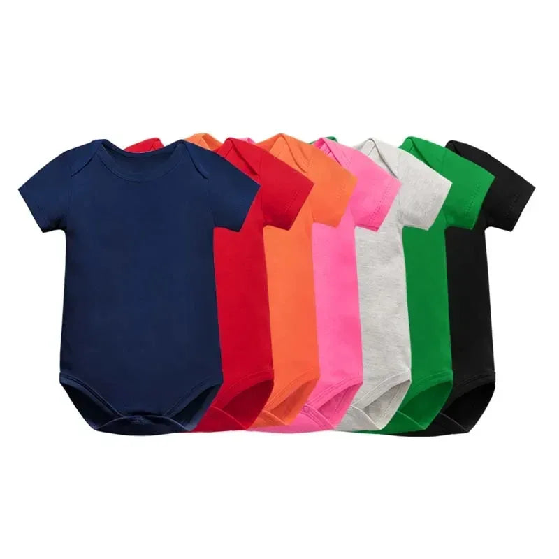 Unisex Baby Bodysuits 100% Cotton Boys Girls 0-24 Months - Tiny Glam