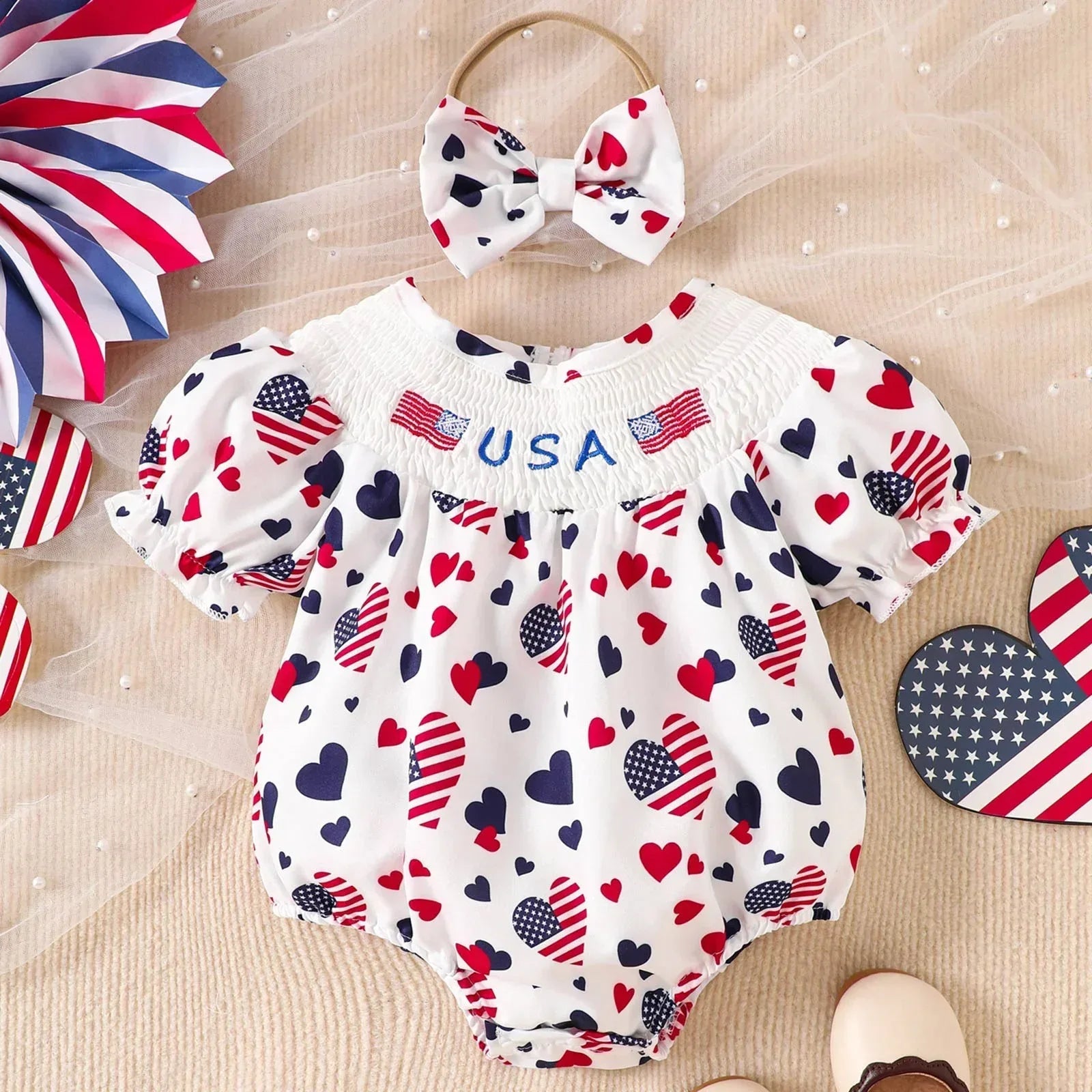 Baby Girl Clothes Romper Set Summer - Tiny Glam